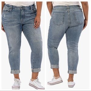 Kut From The Kloth Catherine high rise Bf jeans sz 14 (h1152)